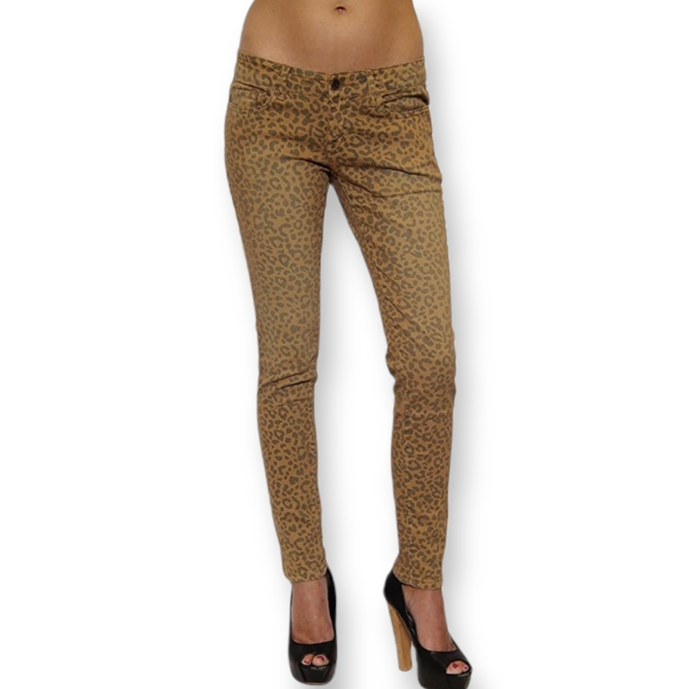 KLIQUE B. LEOPARD PRINT SKINNY JEAN 5